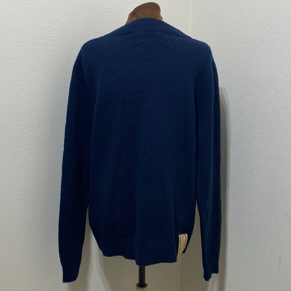 Trovata Wool Blend Navy Blue V-Neck
Cardigan Sweater Women's Size Medium - Picture 6 of 12